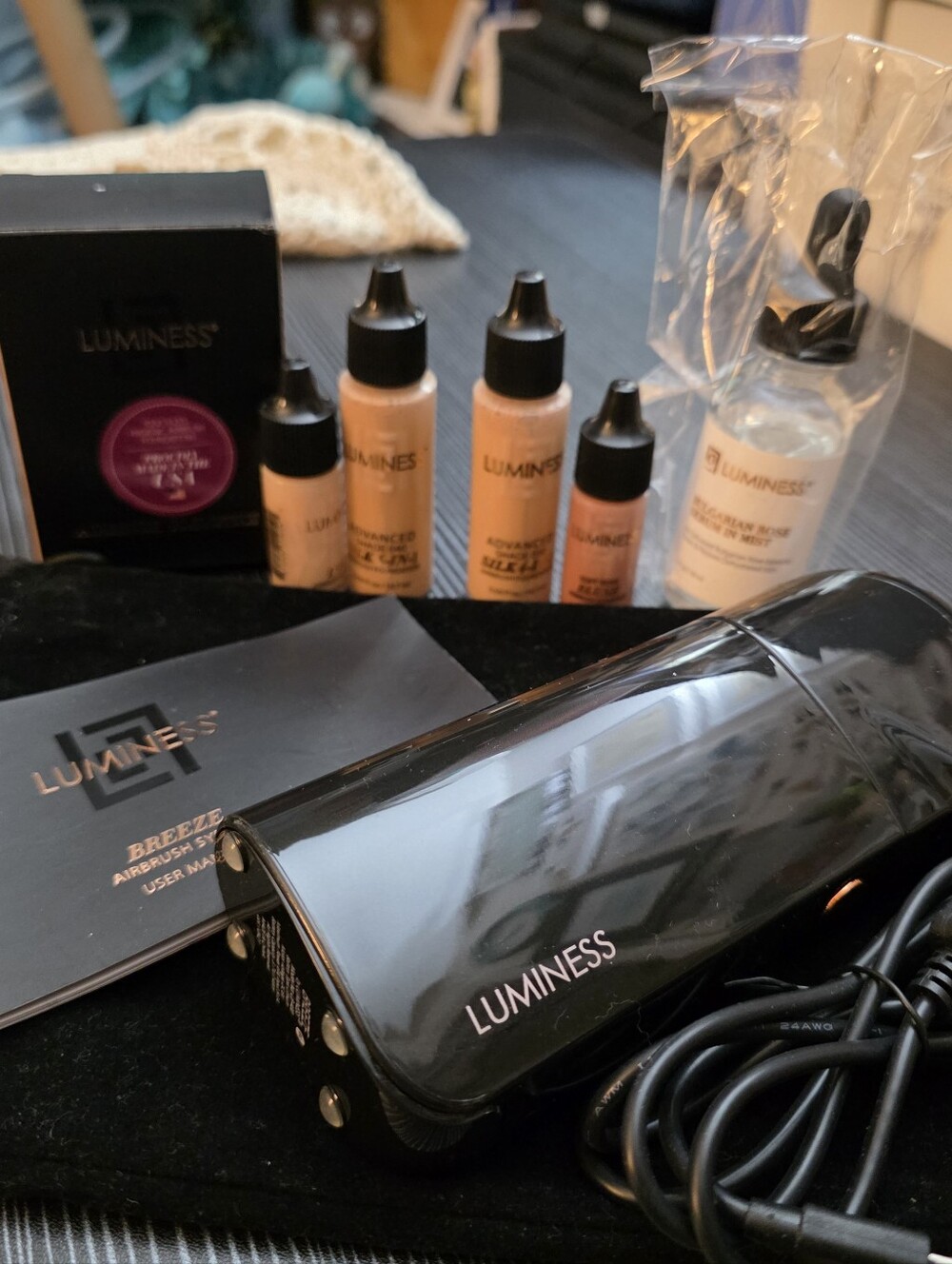 Luminess Breeze Duo Black Portable Airbrush Makeup Kit